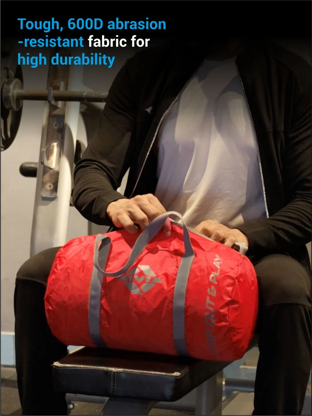 NIVIA Enfold 01 Round Bag 18L (Red/Grey)