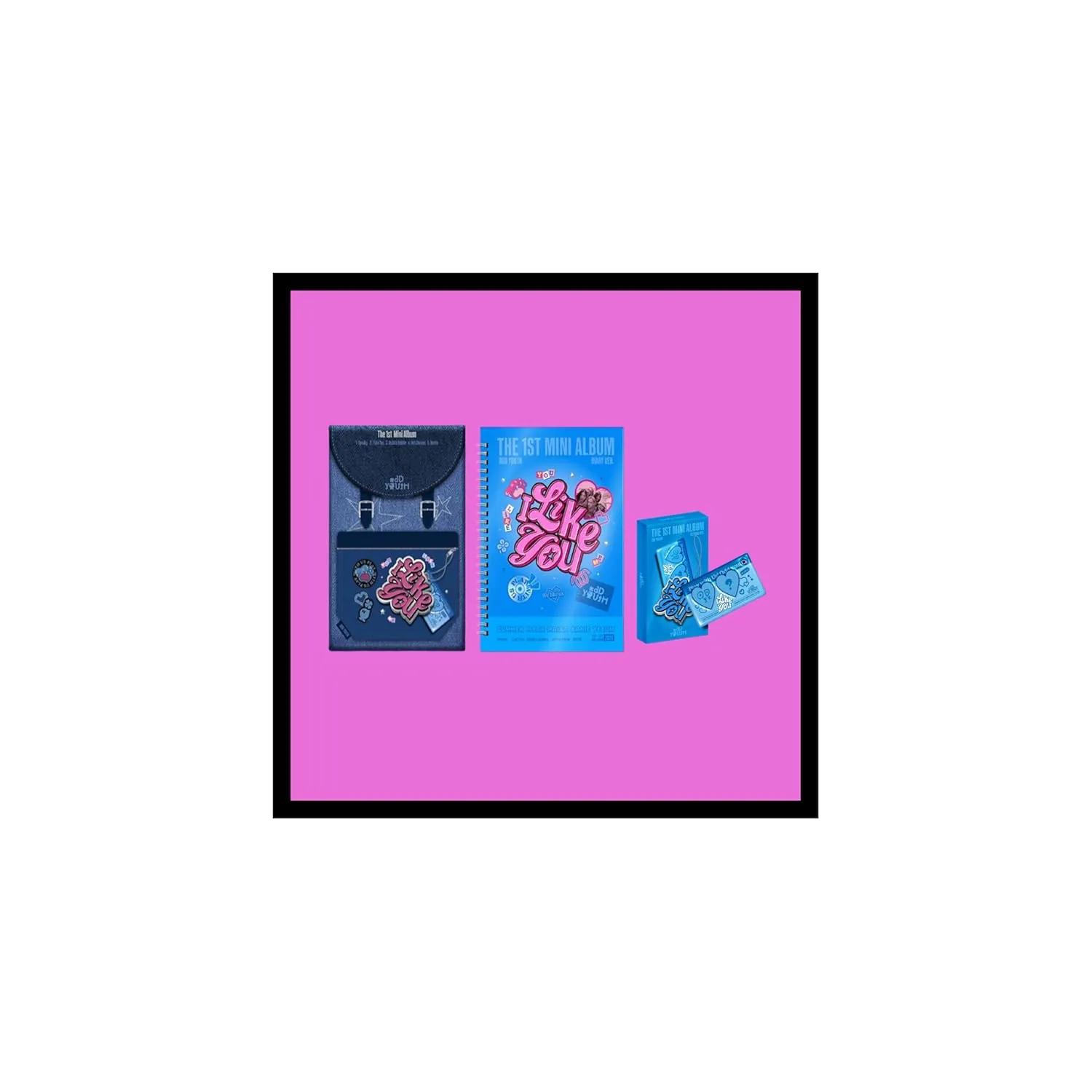 ODD YOUTH I LIKE YOU 1st Mini Album Full Set Backpack Version Diary Version Keyring Version Tracking Sealed