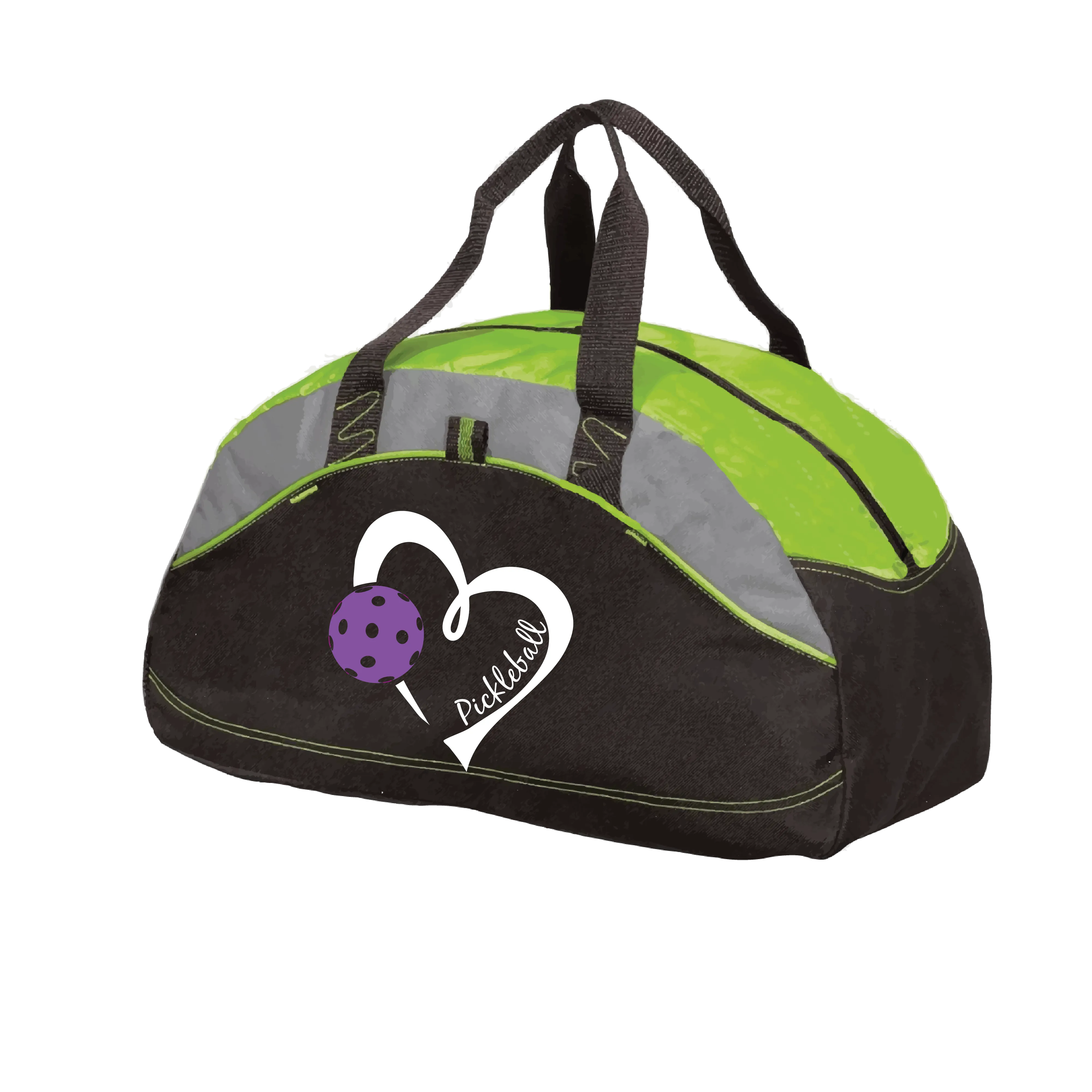 Pickleball Love (Purple) | Pickleball Sports Duffel | Medium Size Court Bag