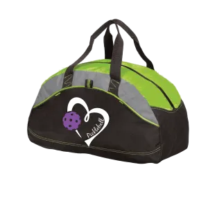 Pickleball Love (Purple) | Pickleball Sports Duffel | Medium Size Court Bag