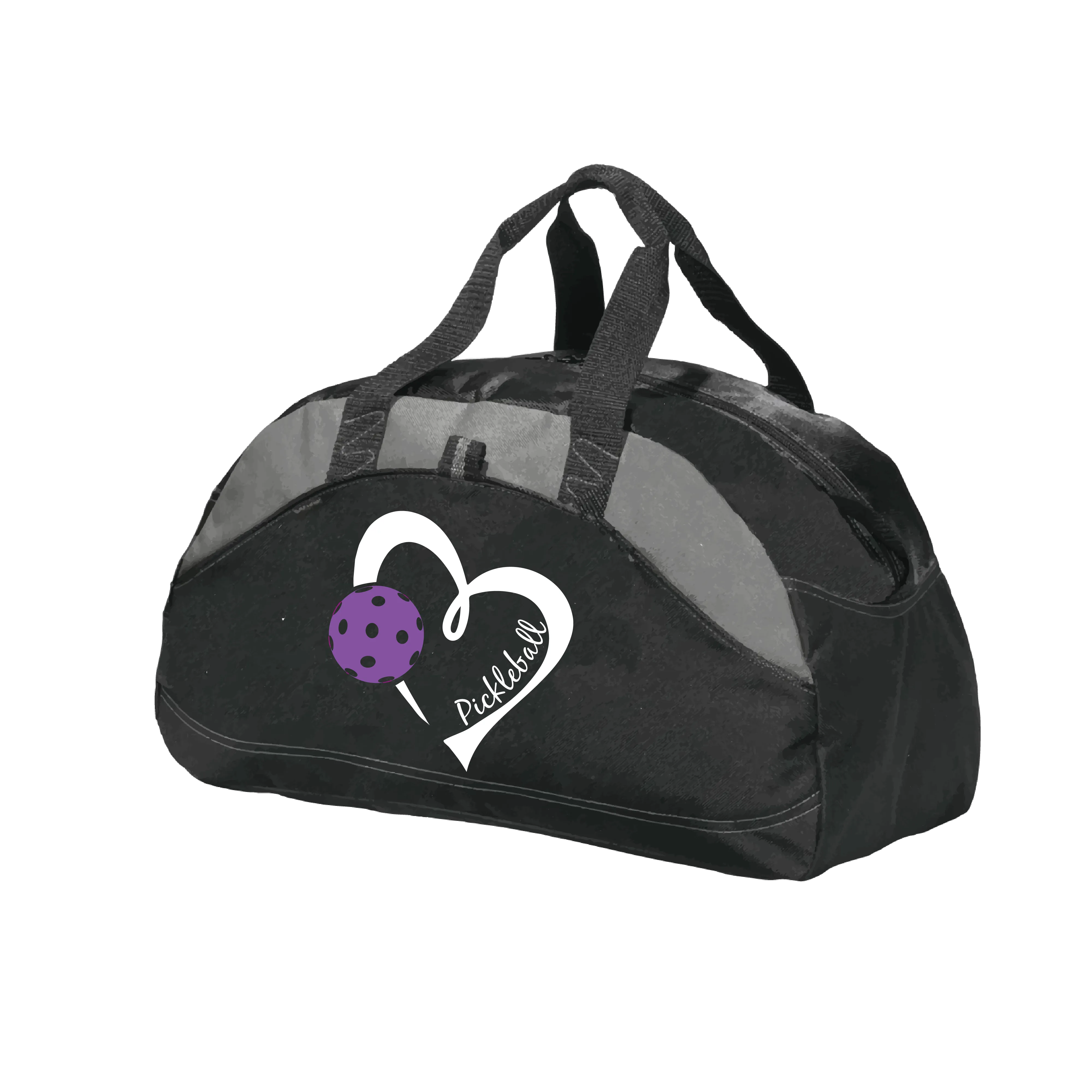 Pickleball Love (Purple) | Pickleball Sports Duffel | Medium Size Court Bag