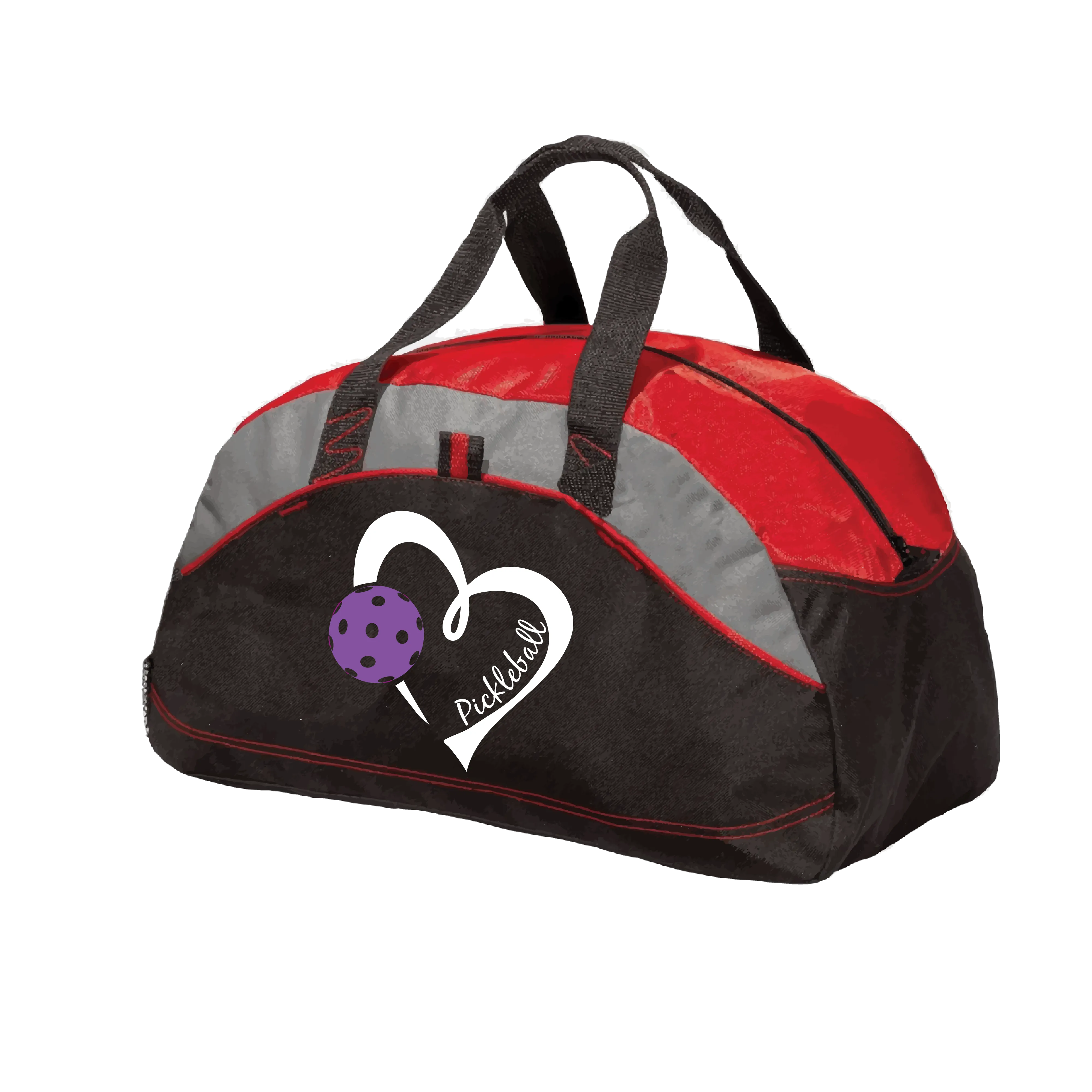 Pickleball Love (Purple) | Pickleball Sports Duffel | Medium Size Court Bag