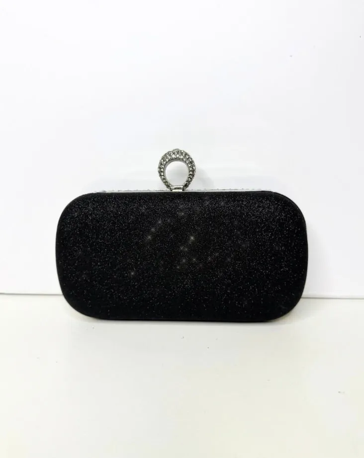 Royal Nightfall Clutch - Black