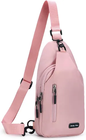 Seoky Rop Small Sling Backpack Crossbody Sling Bag Nylon Chest Bag Daypack Fanny Pack Cross Body Bag for Travel Hiking