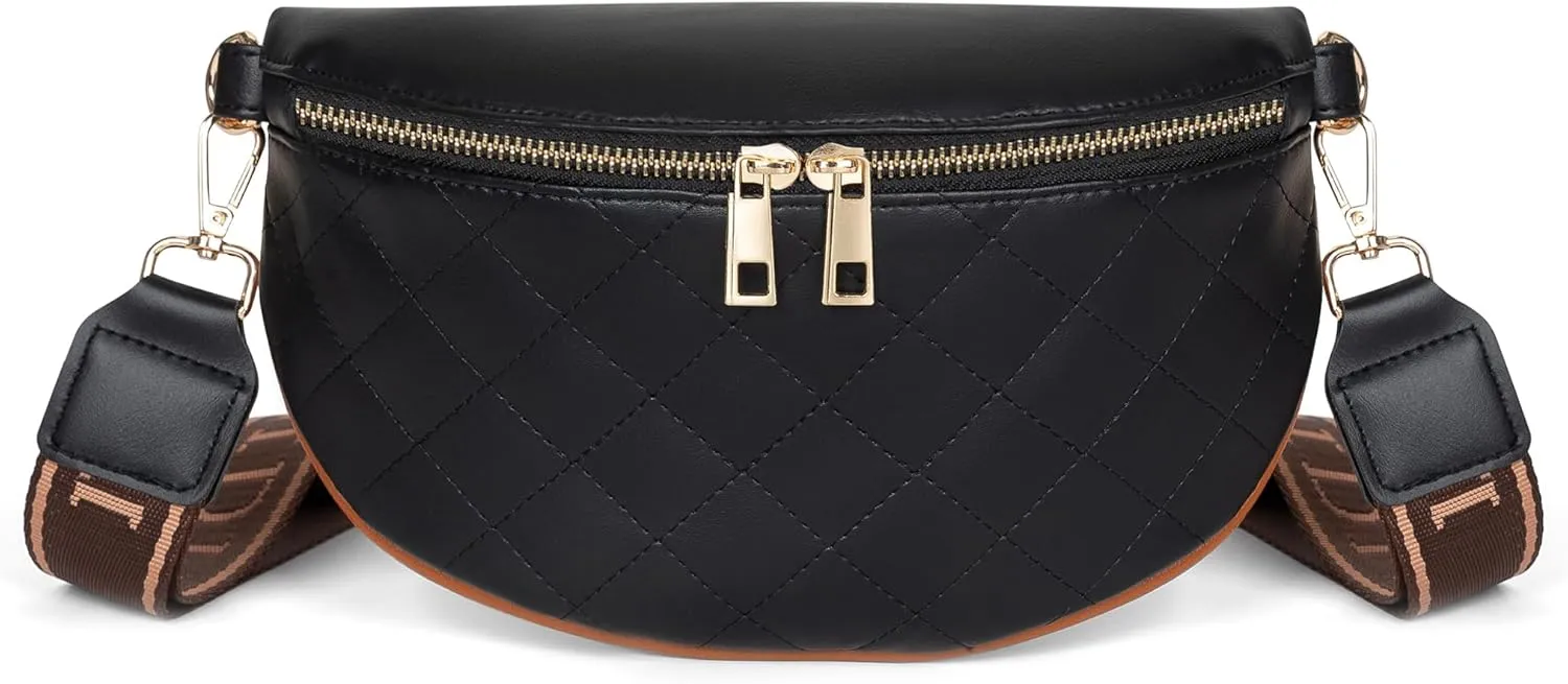 Small Crossbody Bags for Women Stylish Fanny Pack and Waist Belt Purse with Sling Shoulder Design, Adjustable Strap for Travel and Casual Walking