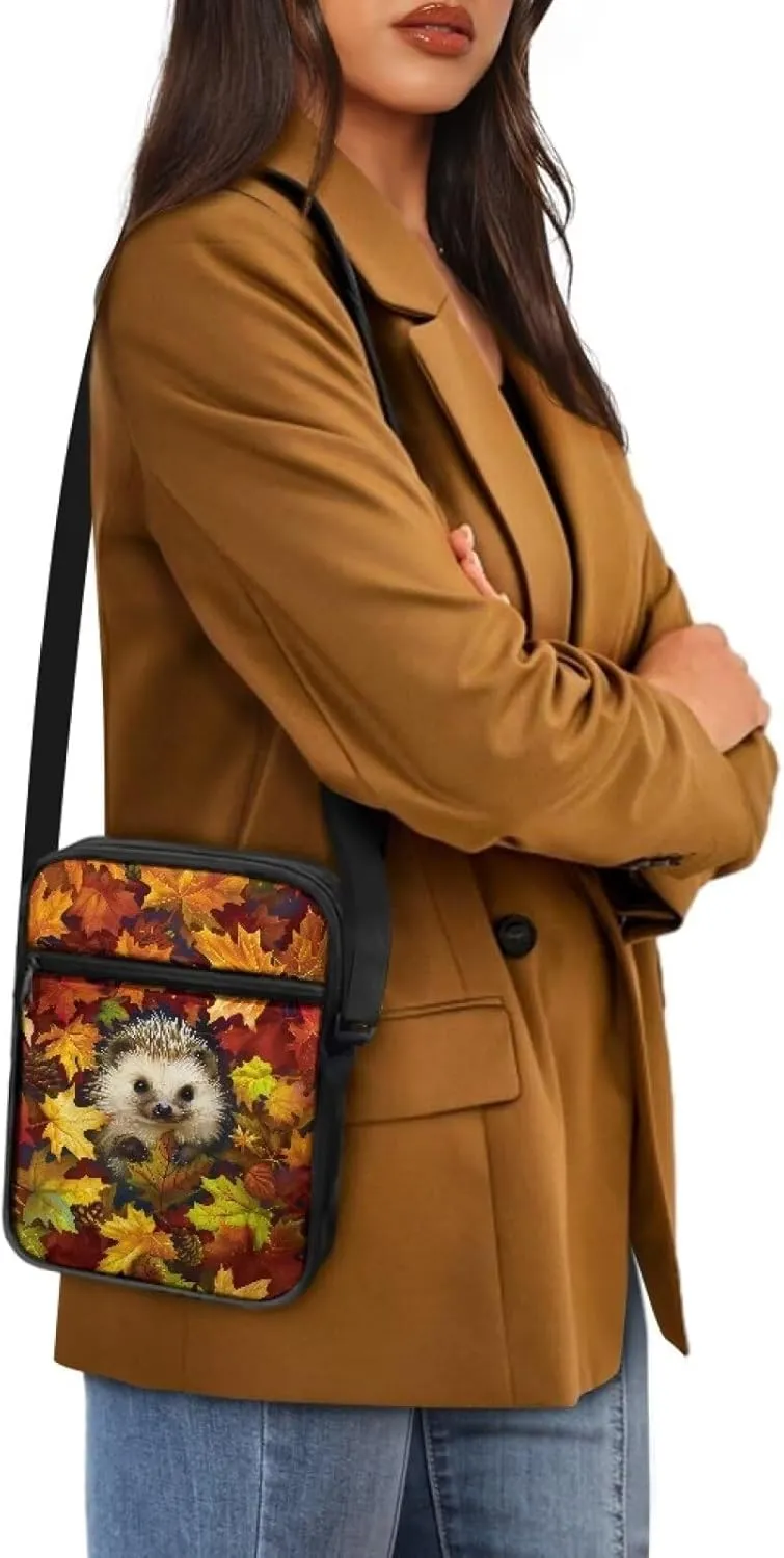 Small Messenger Bag Small Crossbody Bags for Women Men Sling Bag Shoulder Bag with Multi Pockets