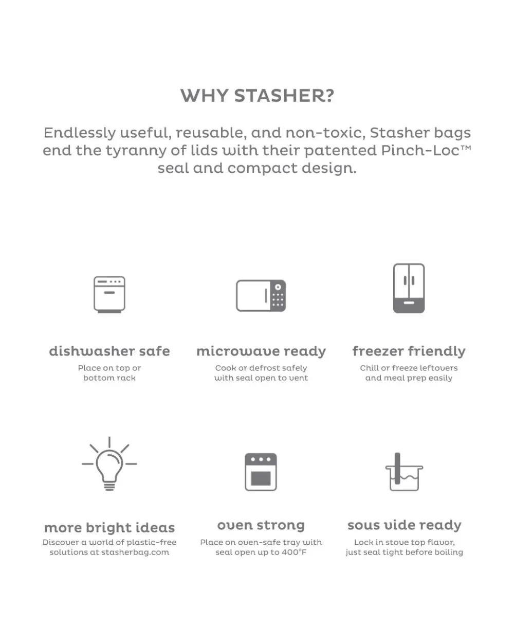Stasher 1.9L Reusable Silicone Storage Bag Rainbow Pink