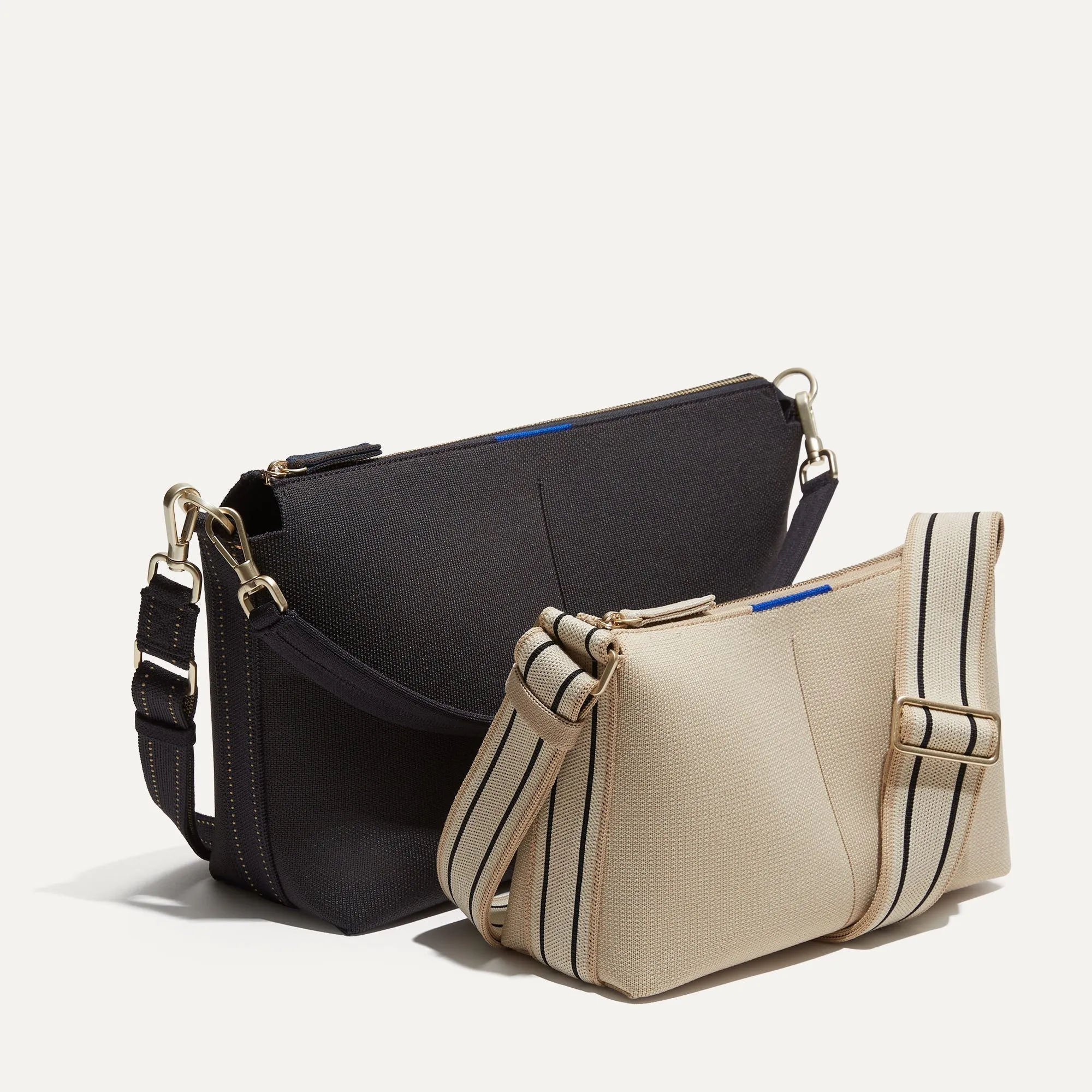 The Casual Crossbody - Plum Stripe