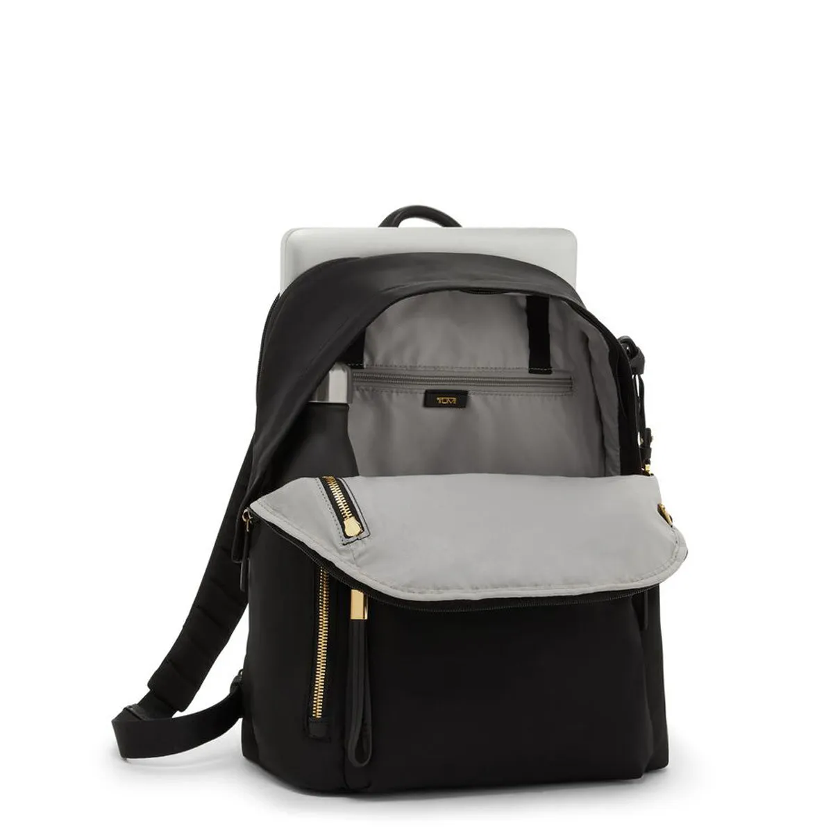 Tumi Voyageur Halsey Backpack- Black/Gold