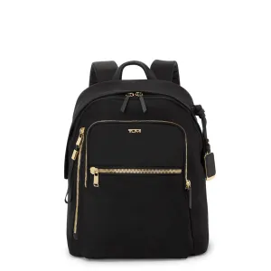 Tumi Voyageur Halsey Backpack- Black/Gold