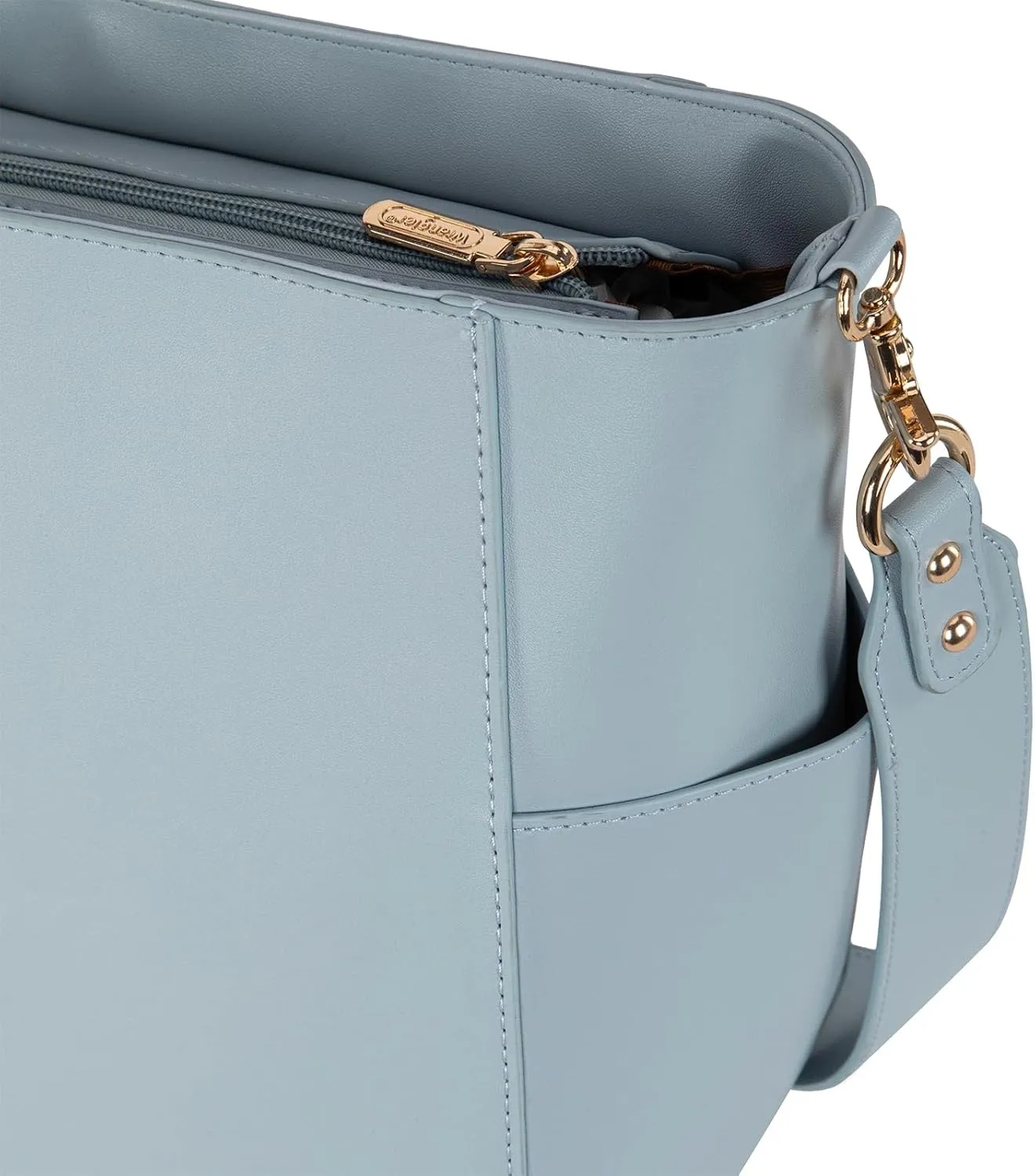 Wrangler MEDIUM Crossbody Bag for Women Vegan Leather Bucket Handbags with Guitar Strap