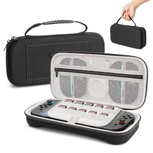 Yaslayp Carry Case Compatible with Nintndos Switch2 Console,Protective Hard Portable Travel Shell Pouch Game Bag with Mesh Pockets for Accessories